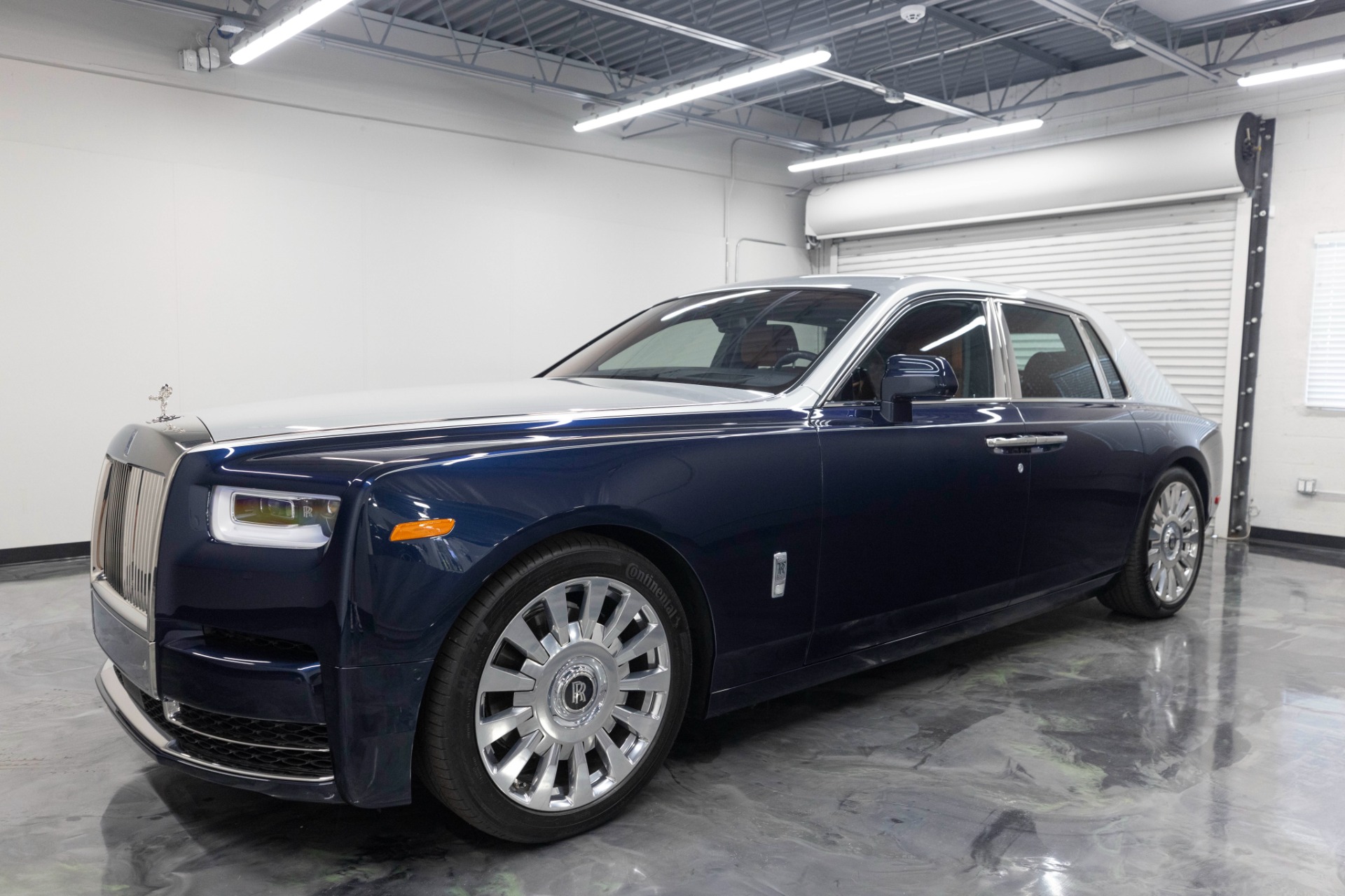 118 Mansory Rolls Royce Phantom VIII Resin Diecast Model Car Gift Blue  Silver  eBay